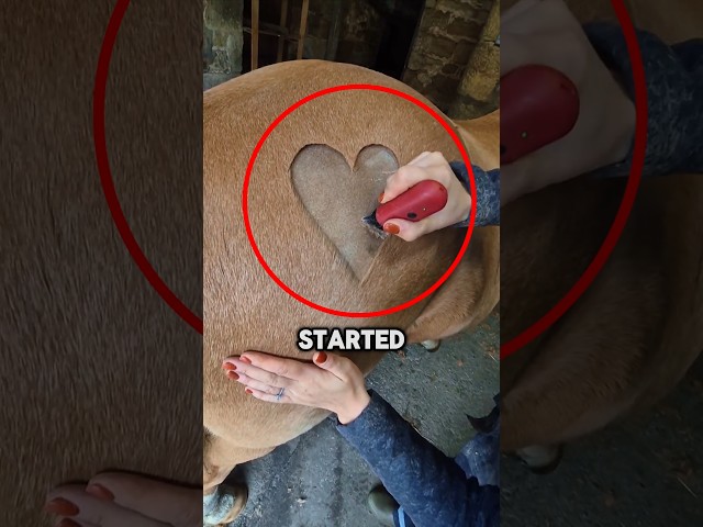 She made a heart before saying goodbye