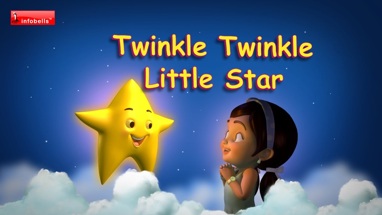 Twinkle Twinkle Little Star - Rhymes with lyrics, Baby Song, Lullaby
