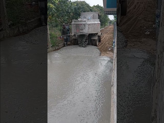 estrada feita de concreto
