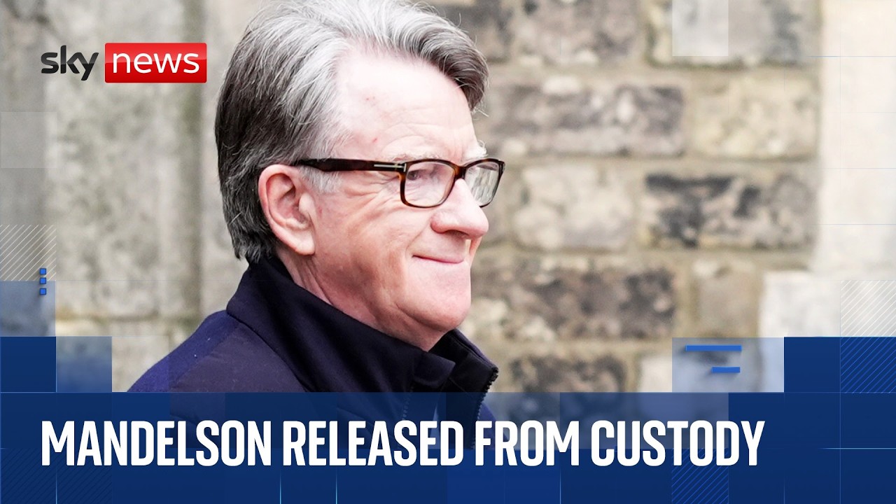 Mandelson bailed after arrest | Sky News coverage