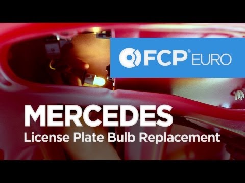 MERCEDES-BENZ C-Class (204) - License Plate Light & Bulb Replacement