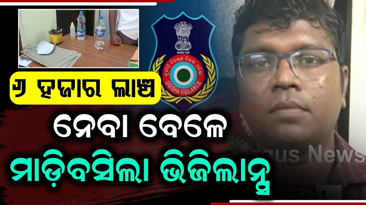 Drugs Inspector Trapped by Vigilance While Taking Bribe Inside Car in Jajpur | Argus News