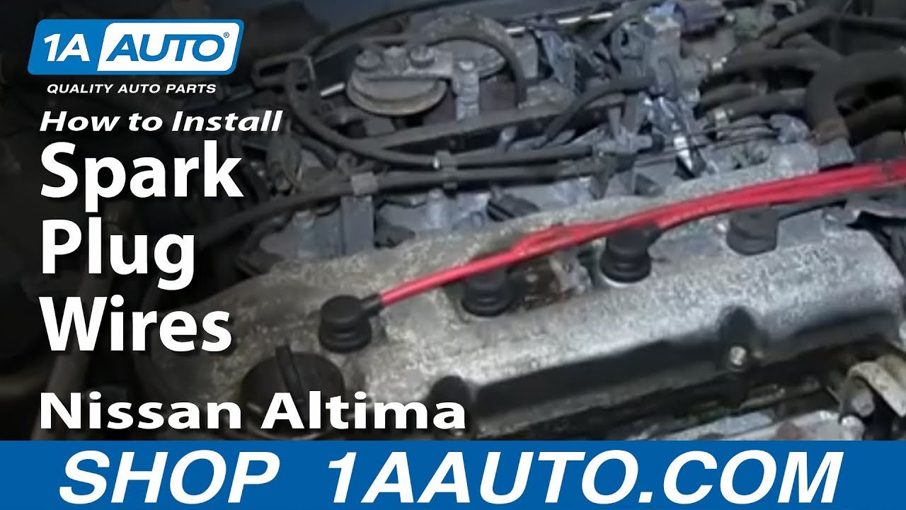 Nissan altima spark plug wires installation #9