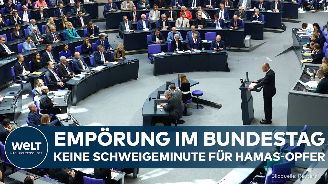 BERLIN: Empörung im Bundestag - Keine Schweigeminute für die Opfer des Hamas-Massakers