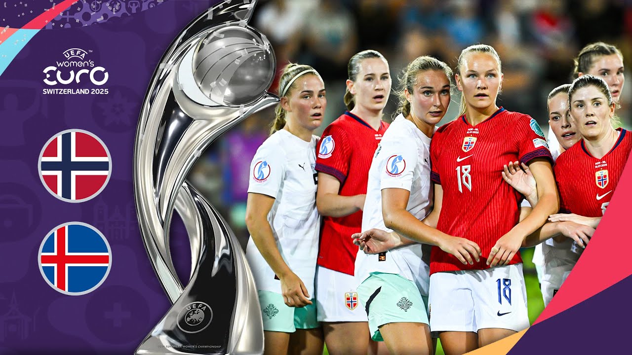 2025 Avrupa Kadınlar Futbol Şampiyonası A Grubu | Norveç - İzlanda (Özet)