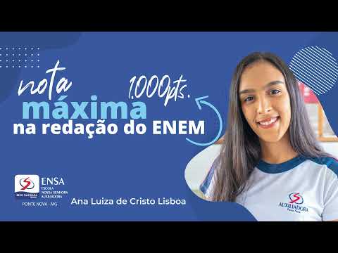 Ana Luiza de Cristo Lisboa - Nota máxima na redação do ENEM 2021