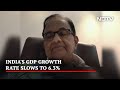 Meaningless Comparison With Larger Economies: P Chidambaram On Indias GDP | No Spin