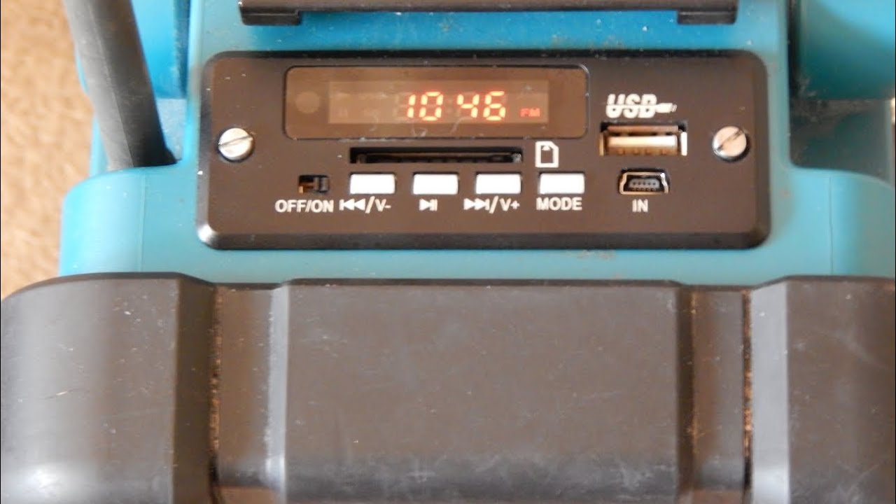 Makita Radio mit USB mp3 Player Modul YouTube