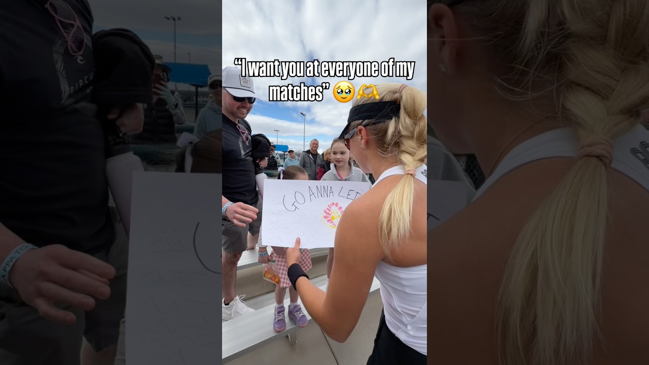 A woman of the people 👏🫶 @Anna.Leigh.Waters #pickleball