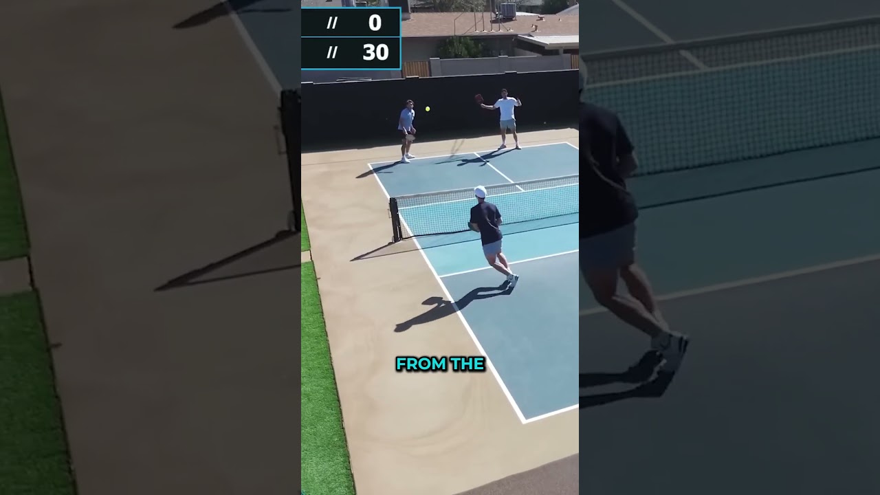 Overhand serves from the kitchen line? 😳 #pickleball #propickleball #pickleballhighlights