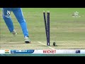 INDs Raj Limbani Knocks Over AUS Sam Konstas |ICC U19 Mens WC Final  - 00:30 min - News - Video