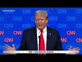 WATCH: Trump delivers closing statement at CNN Presidential Debate