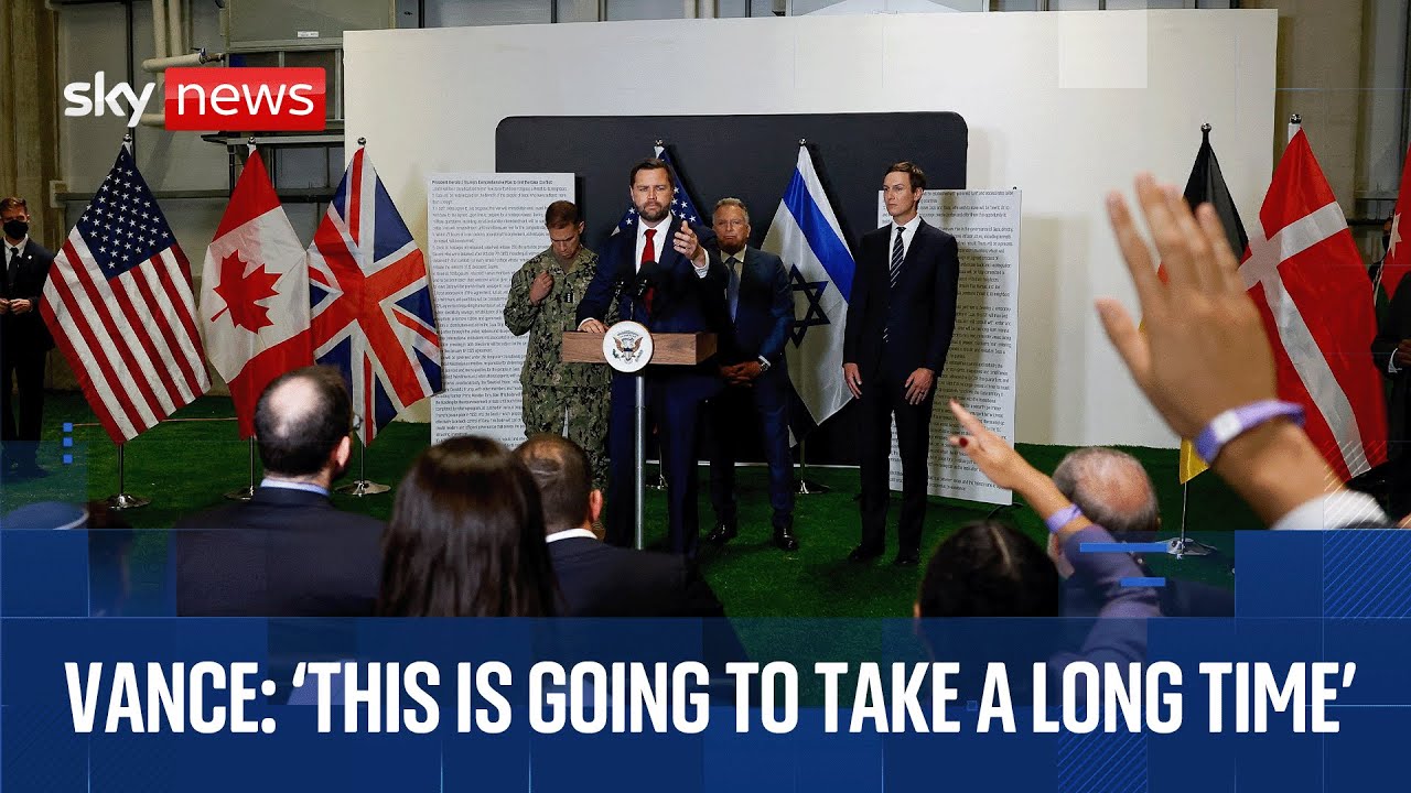 JD Vance, Steve Witkoff and Jared Kushner holds news conference in Israel