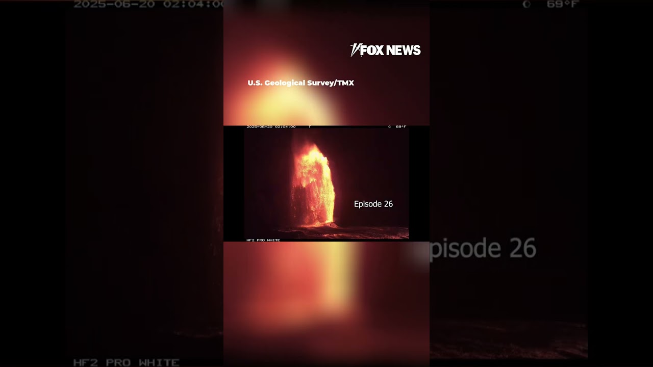 LAVA FLOW: Timelapse shows Kilauea Volcano eruption #shorts #news #nature #hawaii