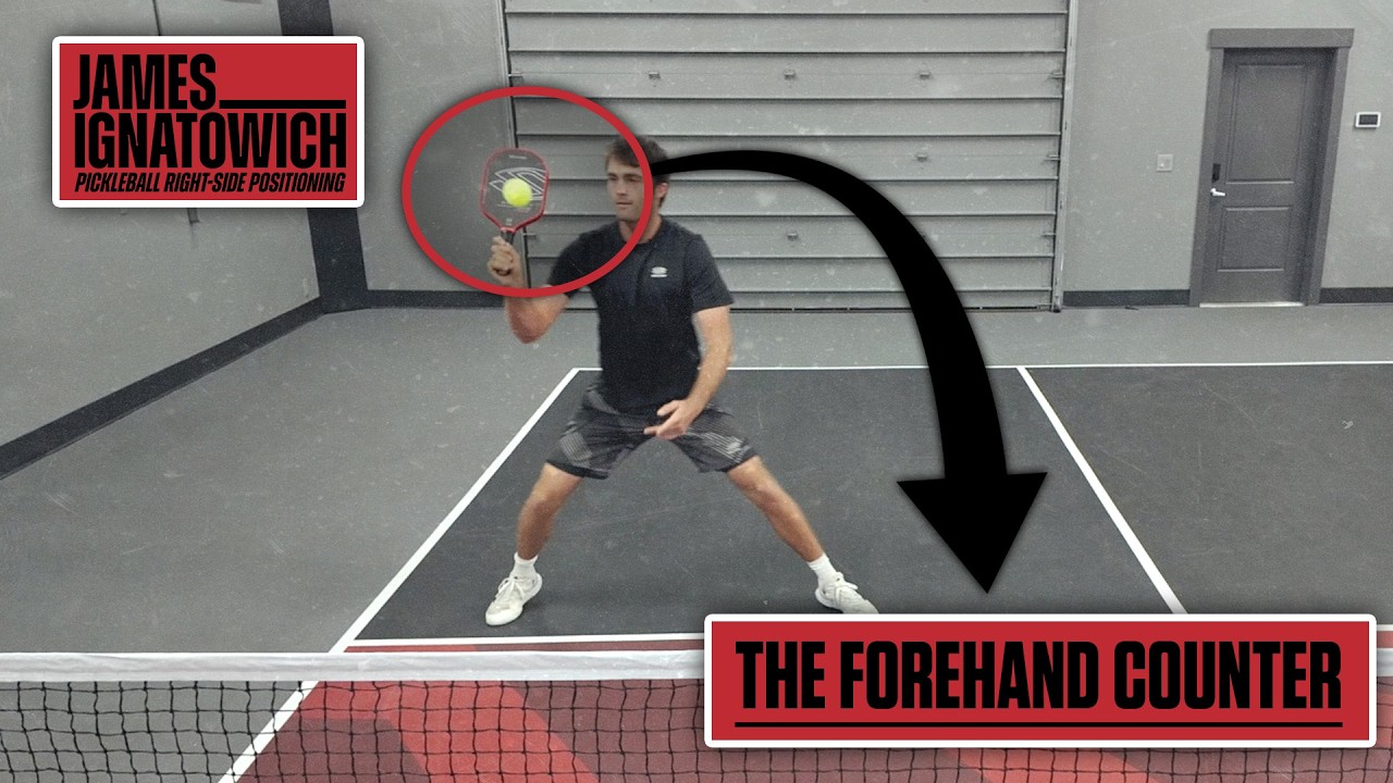 Forehand Counter Shot: Pickleball Right-Side Positioning