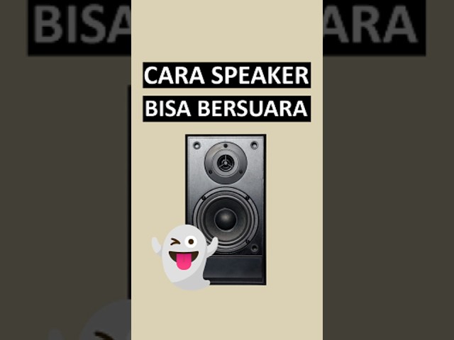 nahh jadi.. siapa yang baru tau kalo speaker bisa bunyi karena ada jin yang joget di dalemnya? 🗿✋