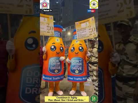 Mumbai traffic police launch road safety campaign with beer bottle mascots for new Year