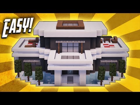 Minecraft: How To Build A Large Modern House Tutorial (#20 