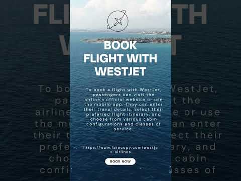 Book Flight with Westjet Video 