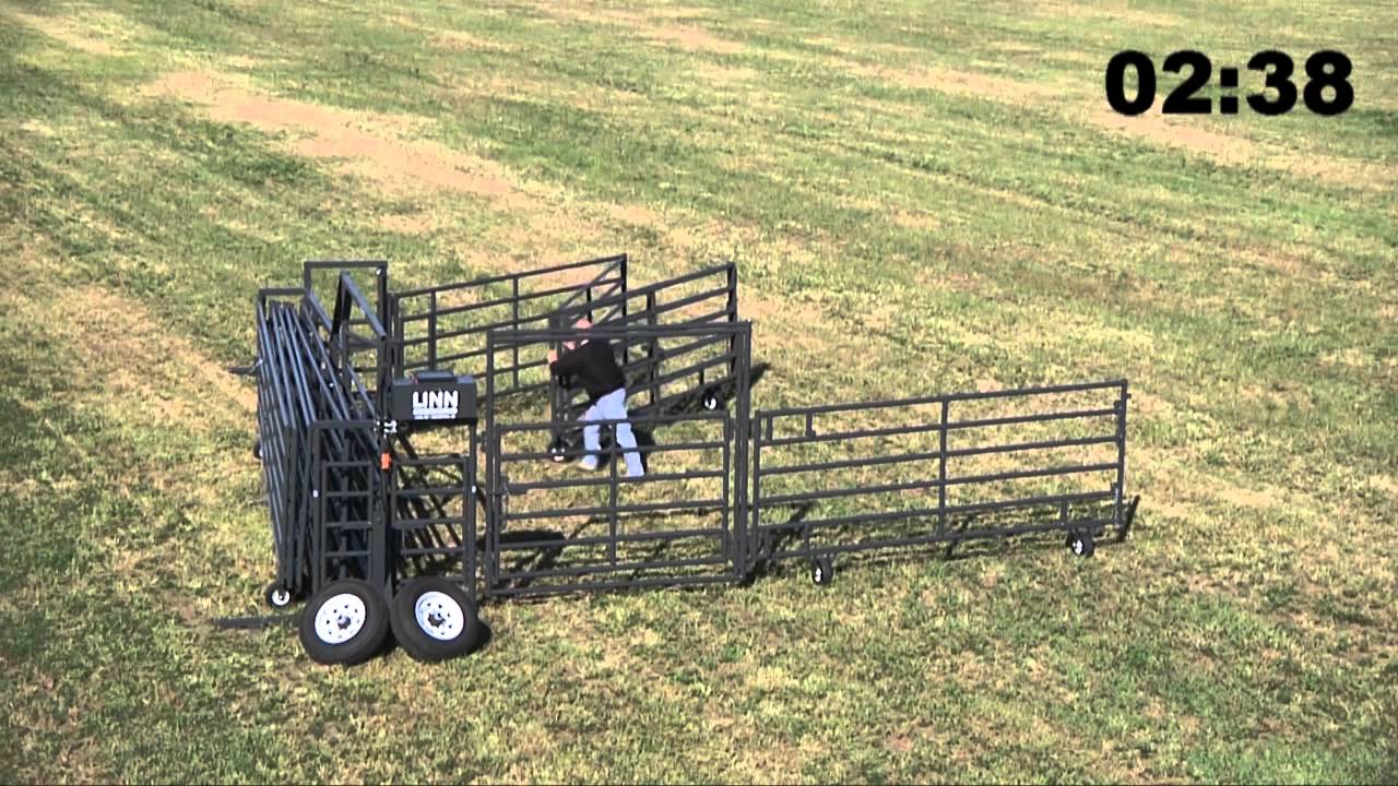 wrangler-portable-corral-fold-up-livestock-equipment-youtube