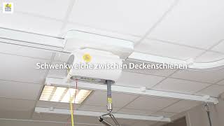 video Schwenkweiche (Deckenschienen für Deckenlifter)