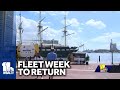 Baltimores Fleet Week returning to Inner Harbor this summer