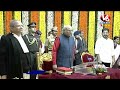 LIVE : CP Radhakrishnan Taking Oath As Telangana Governor | CM Revanth Reddy | V6 News  - 00:00 min - News - Video