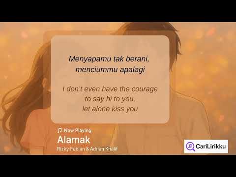 LIRIK LAGU ALAMAK - RIZKY FEBIAN ft ADRIAN KHALIF (lirik indo dan terjemahan Inggris)
