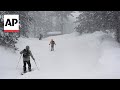 Some skiers head for slopes after California blizzard