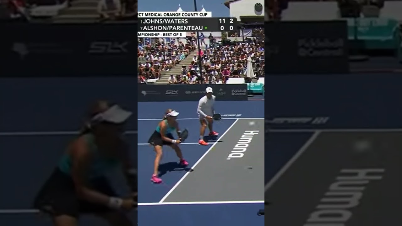 Waters/Johns v Parenteau/Alshon at the Select Medical Orange County Cup (3) #short #pickleball