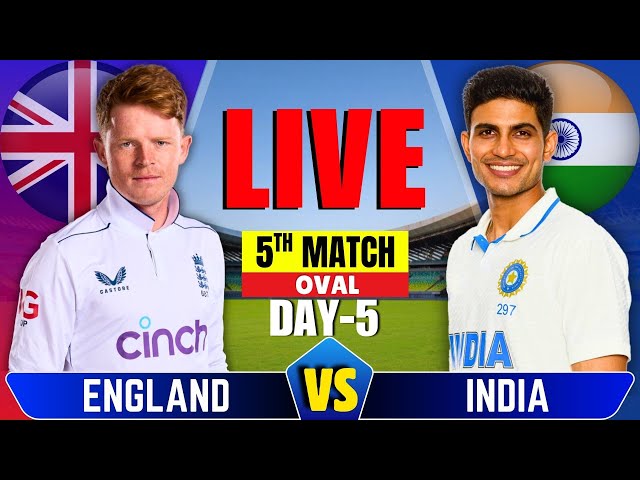 INDIA vs ENGLAND, 5th Test Final Day Live Commentary | IND vs ENG, Test Live Match Today | Last Inng