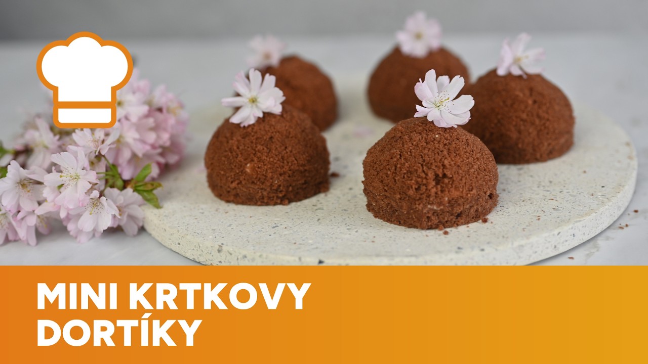 Připravte si lahodné mini krtkovy dortíky se šlehačkovým krémem