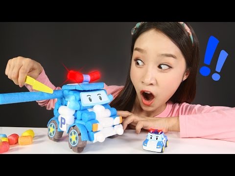 캐리의 로보카폴리 플레이콘 장난감 폴리 만들기 놀이 CarrieAndToys
