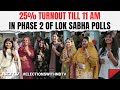 Lok Sabha Elections 2024 Phase 2 | 25% Turnout Till 11 am As 88 Seats Vote In Phase 2 Today