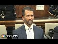 Donald Trump Jr. praises father during testimony in N.Y. civil fraud trial