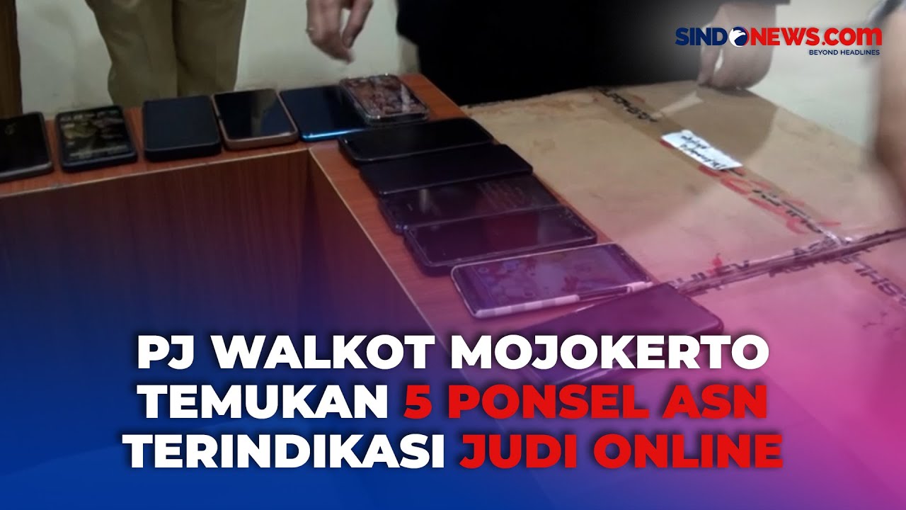 Pj Walkot Mojokerto Temukan 5 Ponsel ASN Terindikasi Judi Online saat Gelar Sidak
