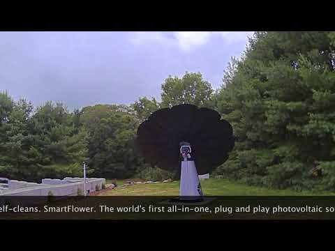Time lapse of Lavender Pond Farm's solar SmartFlower. Time lapse of Lavender Pond Farm's solar SmartFlower.