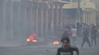 العراق.. مشاهد أولية للاشتباكات على جسر الأحرار في بغداد ...