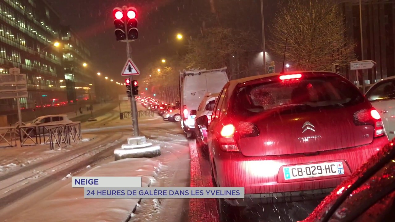 Neige : 24 heures de galère dans les Yvelines
