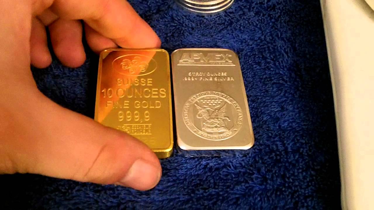 Comparing The Density Between GOLD And SILVER Bullion YouTube