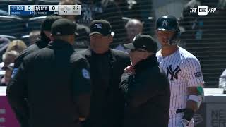 Yankees perturbed with Angel Hernandez after controversial K | MLB on ESPN
