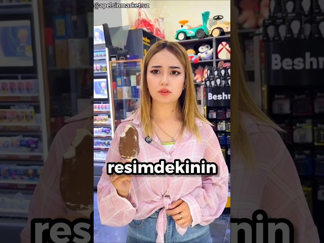 Dondurmalara tadım testi yapan satıcı 🤯 (@apelsinmarket.uz - IG)