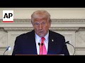Trump thanks Muslim supporters at White House iftar dinner