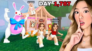 We Built A BASE In The EASTER BUNNYS HOUSE For 99 Nights In The Forest..