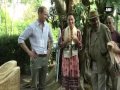 Royal couple William, Kate feed baby rhinos, elephants