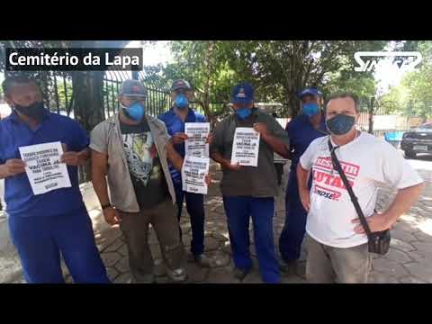 Sindsep e trabalhadores dos cemitérios da Lapa, São Paulo e do Araçá exigem vacina já para todos!