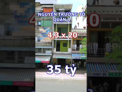 Bán nhà mặt tiền Nguyễn Trường Tộ Quận 4, DT 82,4m2, giá 35 tỷ