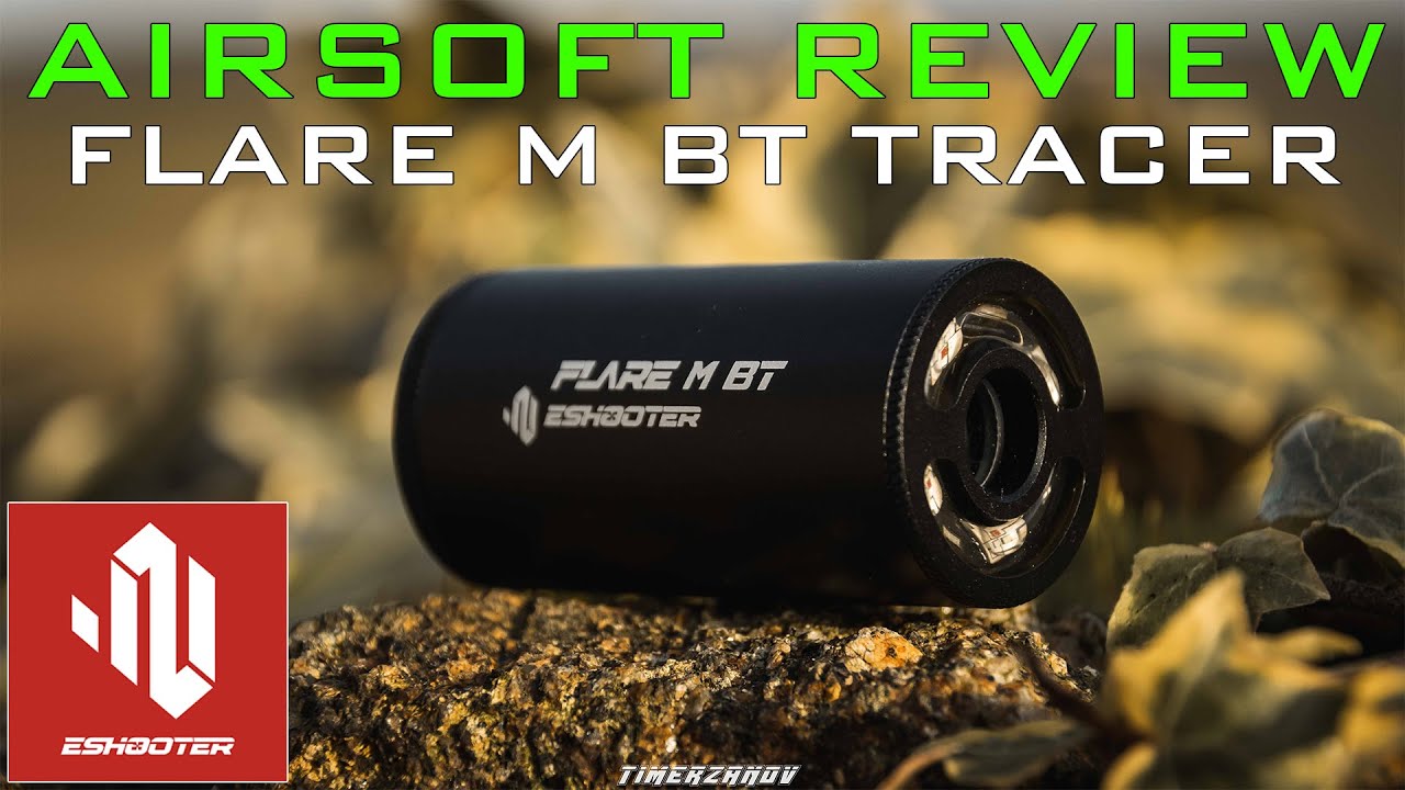 Airsoft Review #282 [GEAR] Eshooter Flare M BT Tracer Unit - Unboxing & Test (Eshooter) [FR]