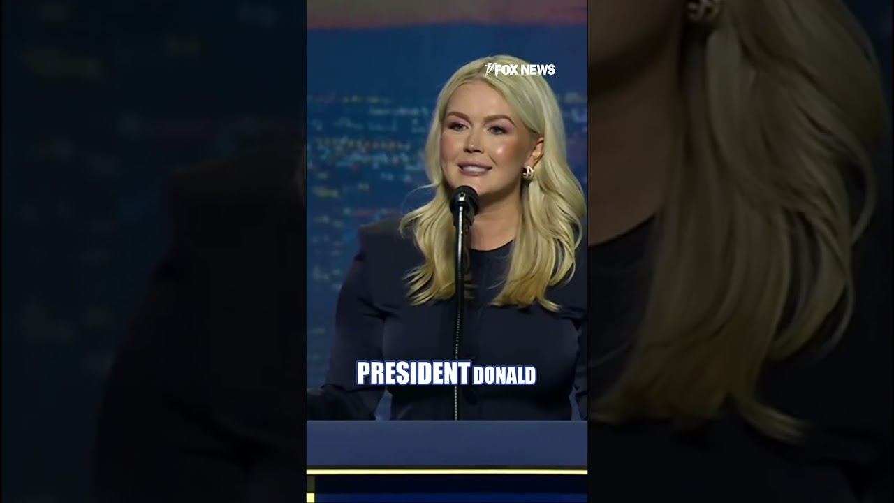 Karoline Leavitt receives massive ovation at GOP convention #shorts