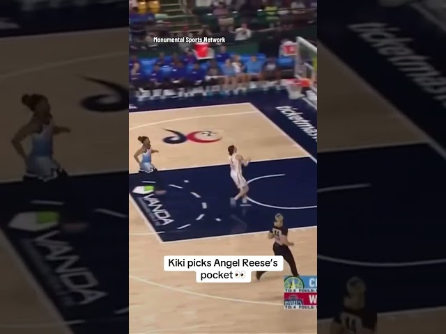 Kiki Iriafen locking down Angel Reese 🔒⬇️